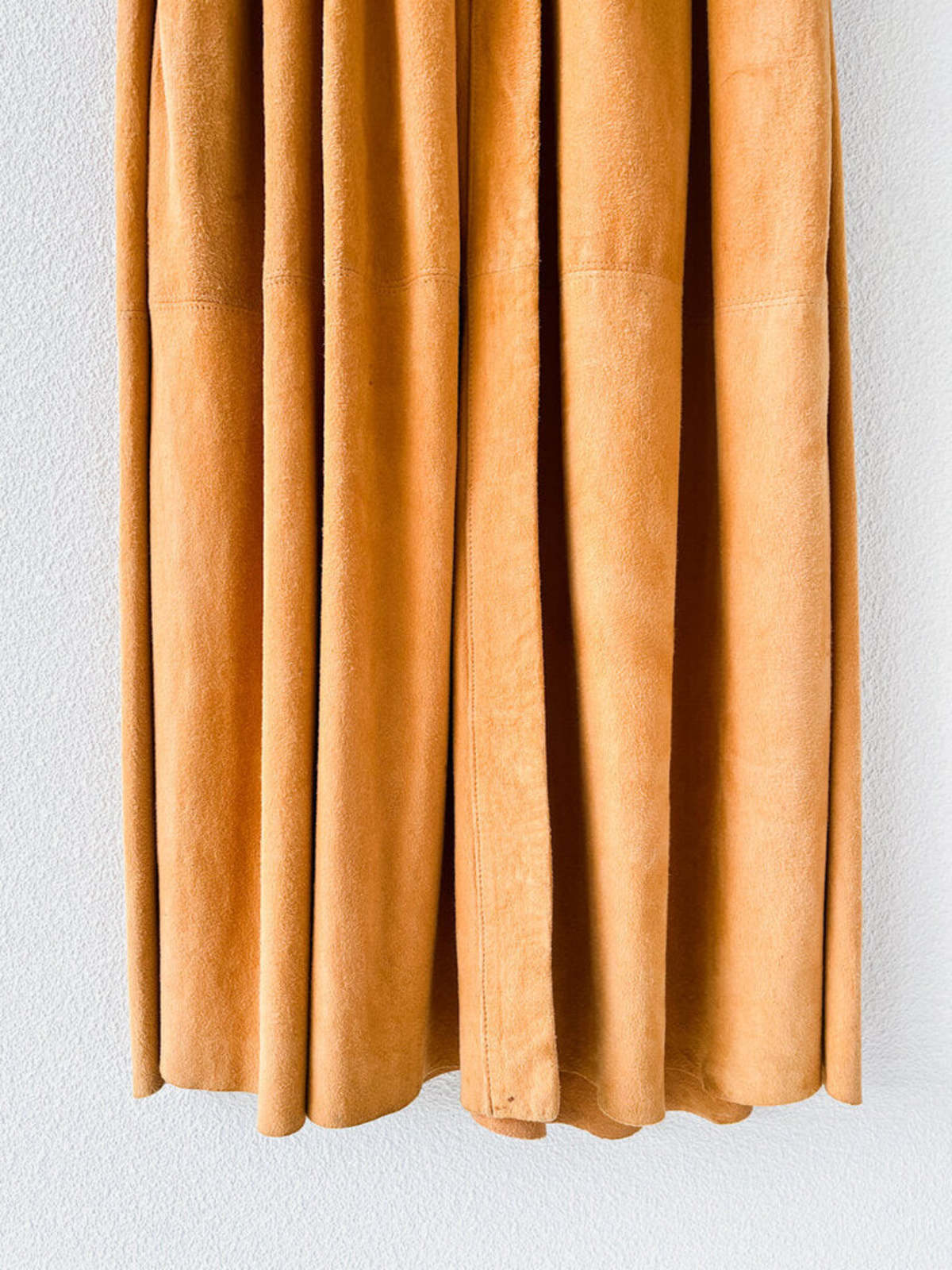 VINTAGE Deep Lake CALVIN KLEIN APRICOT SUEDE DRESS - Image 6 of 6