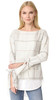 Derek Lam 10 Crosby Tie Sleeve Pullover with Shirting Hem - Thumbnail 4