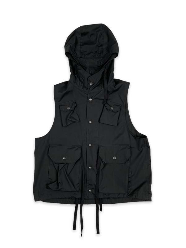 Engineered Garments Field Vest - Black Poplin | Garmentory