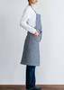 Fog Linen Work Fog Linen Daily Apron - Navy Stripe - Thumbnail 3
