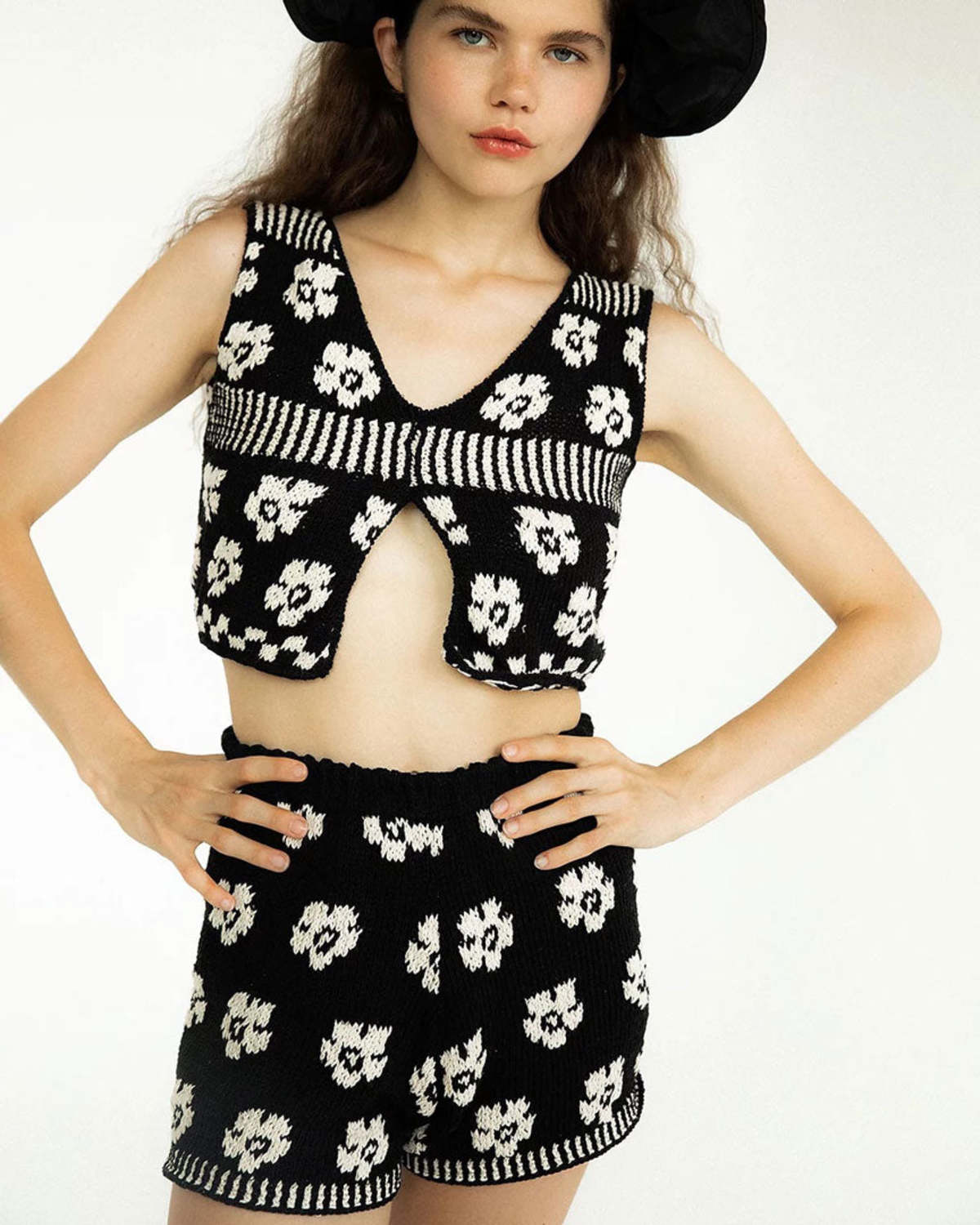 Tach Clothing Lorenza Knit Top Black/White Garmentory