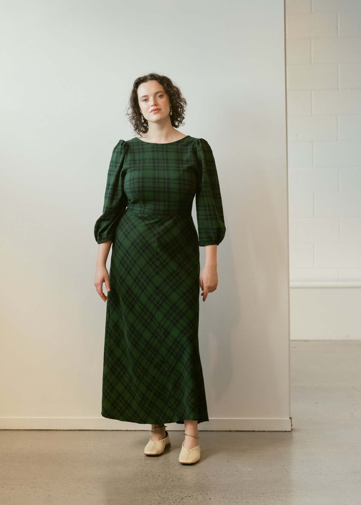 Penny Sage Robin Dress - Green Tartan | Garmentory Penny Sage Robin Dress - Green Tartan | Garmentory