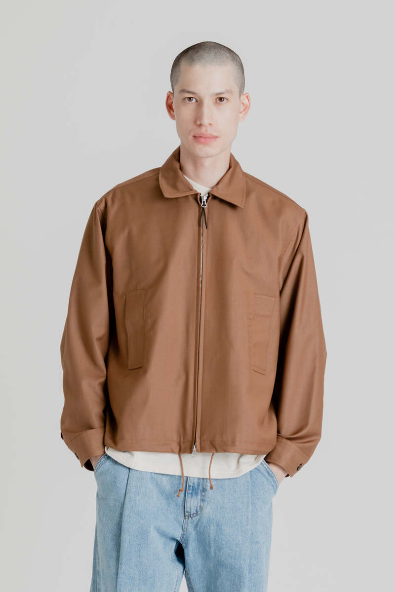Uniform Bridge Single Blouson Jacket - Brown | Garmentory
