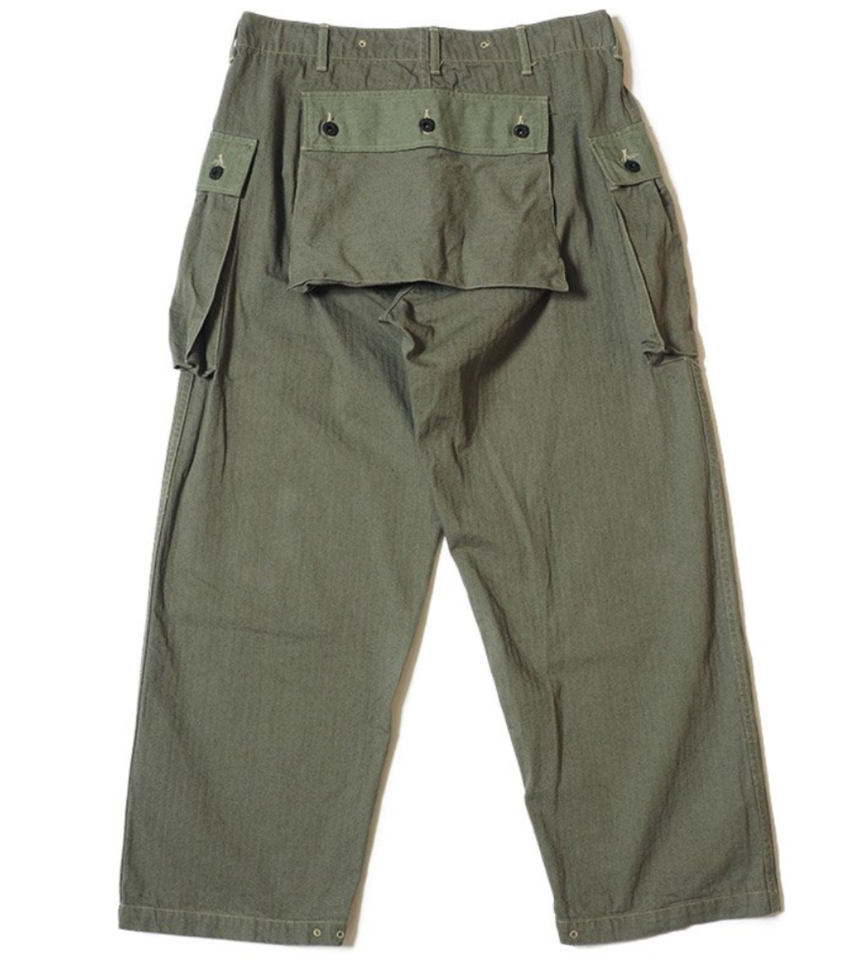 Warehouse & Co. Lot 1097 USMC HERRINGBONE MONKEY PANTS - OD Green