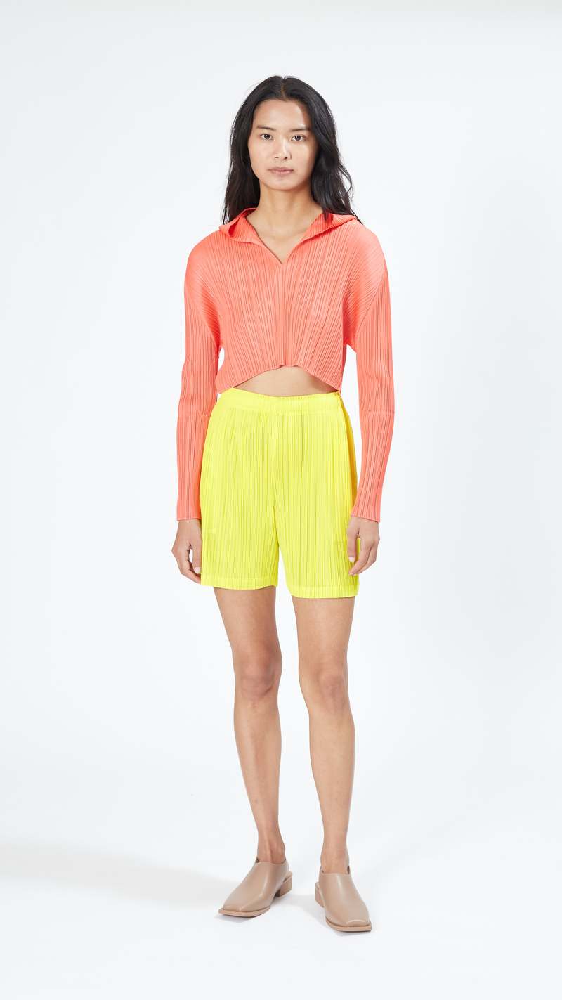 Pleats Please by Issey Miyake Monthly Colors Top - Coral