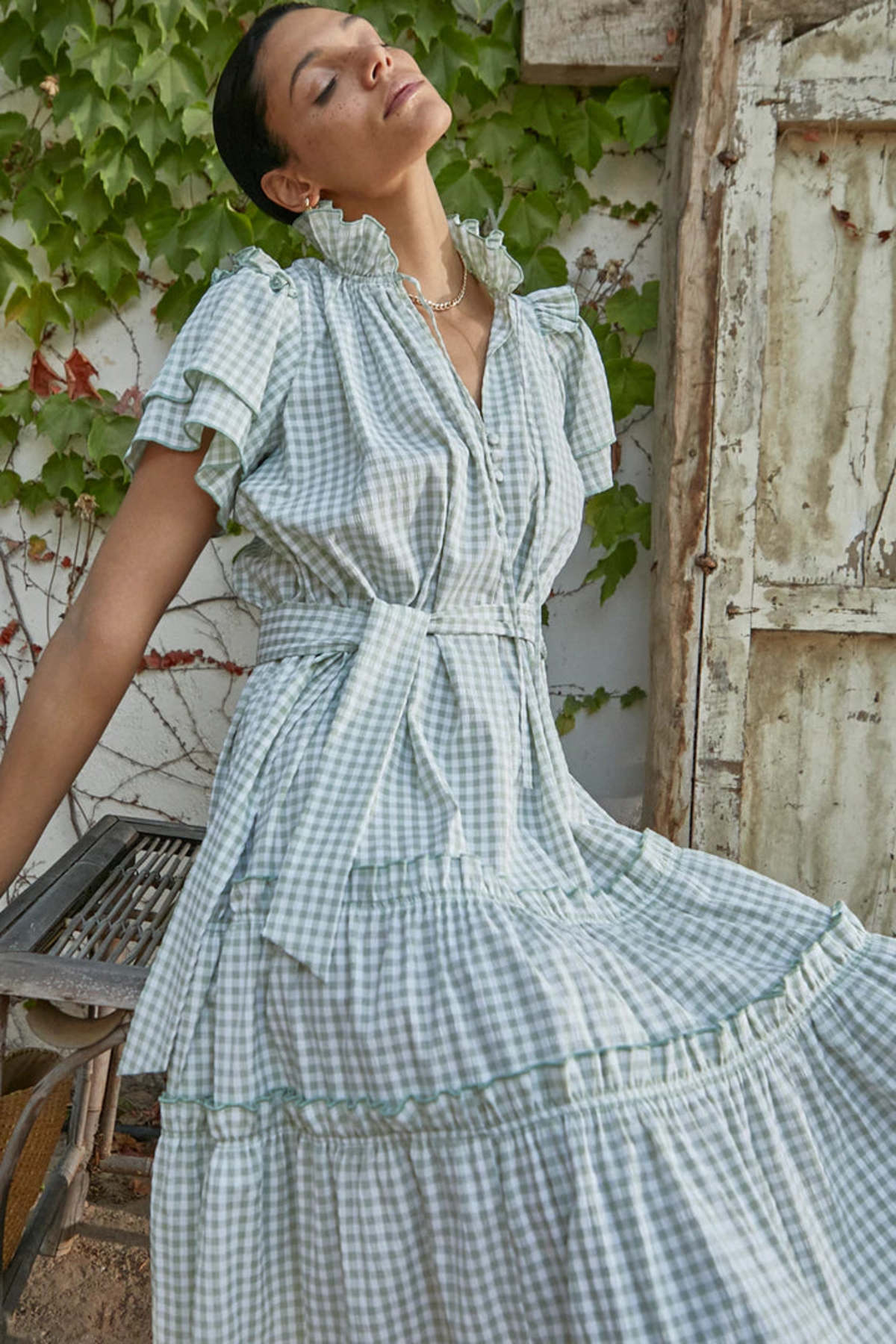 EQUATION Hunter Bell Matthews Dress - GREEN