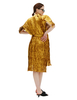 Junya Watanabe Polyester Midi Dress - Gold - Thumbnail 4