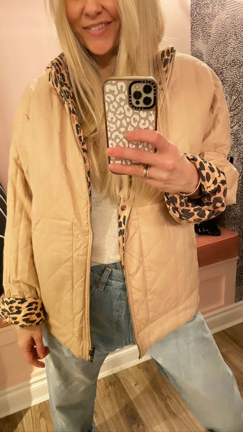 The Upside Sheba Nicola Reversible Jacket - Leopard | Garmentory