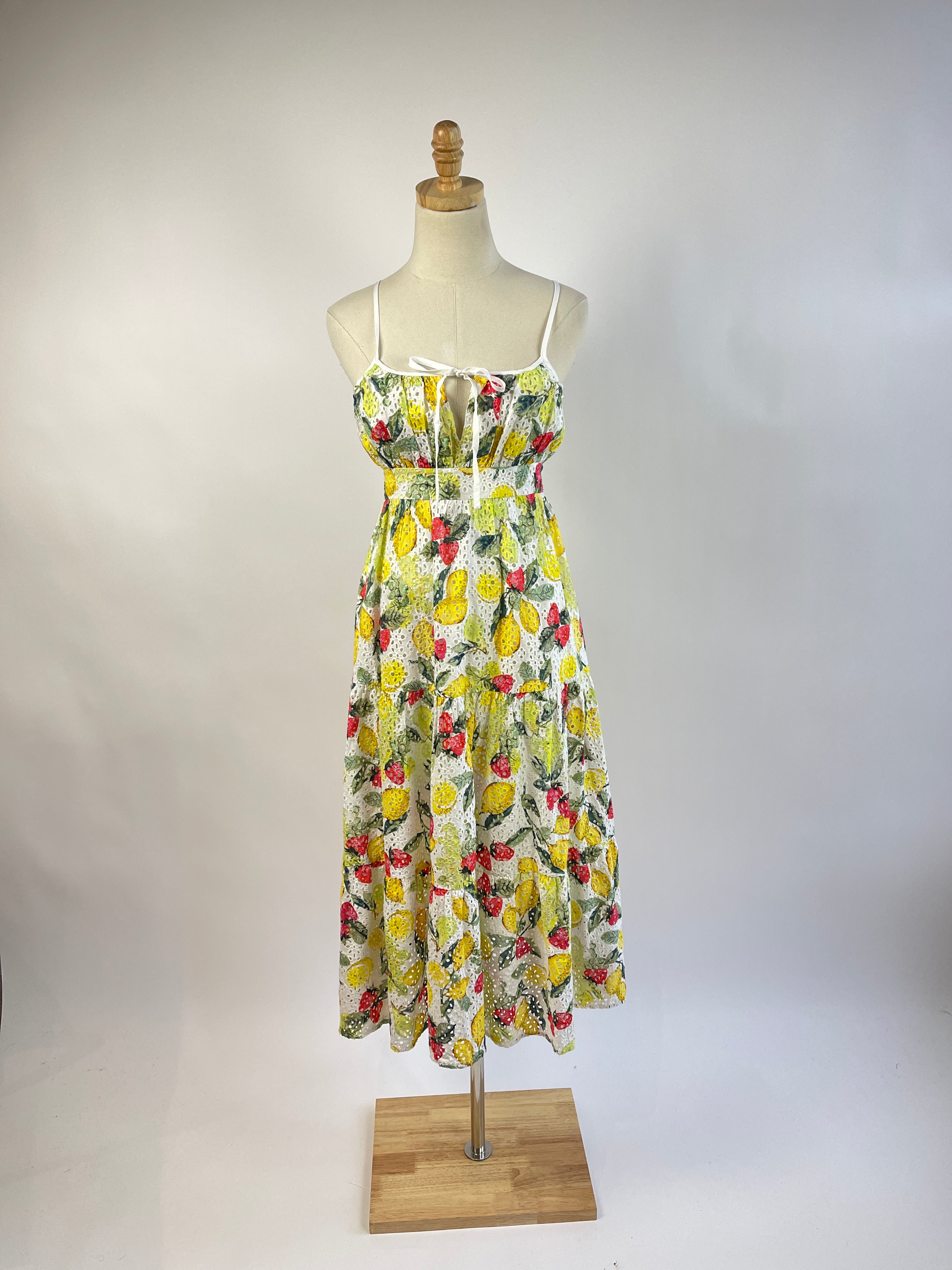 pre-loved] Seafolly Lemoncello Tiered Eyelet Dress - Multi | Garmentory