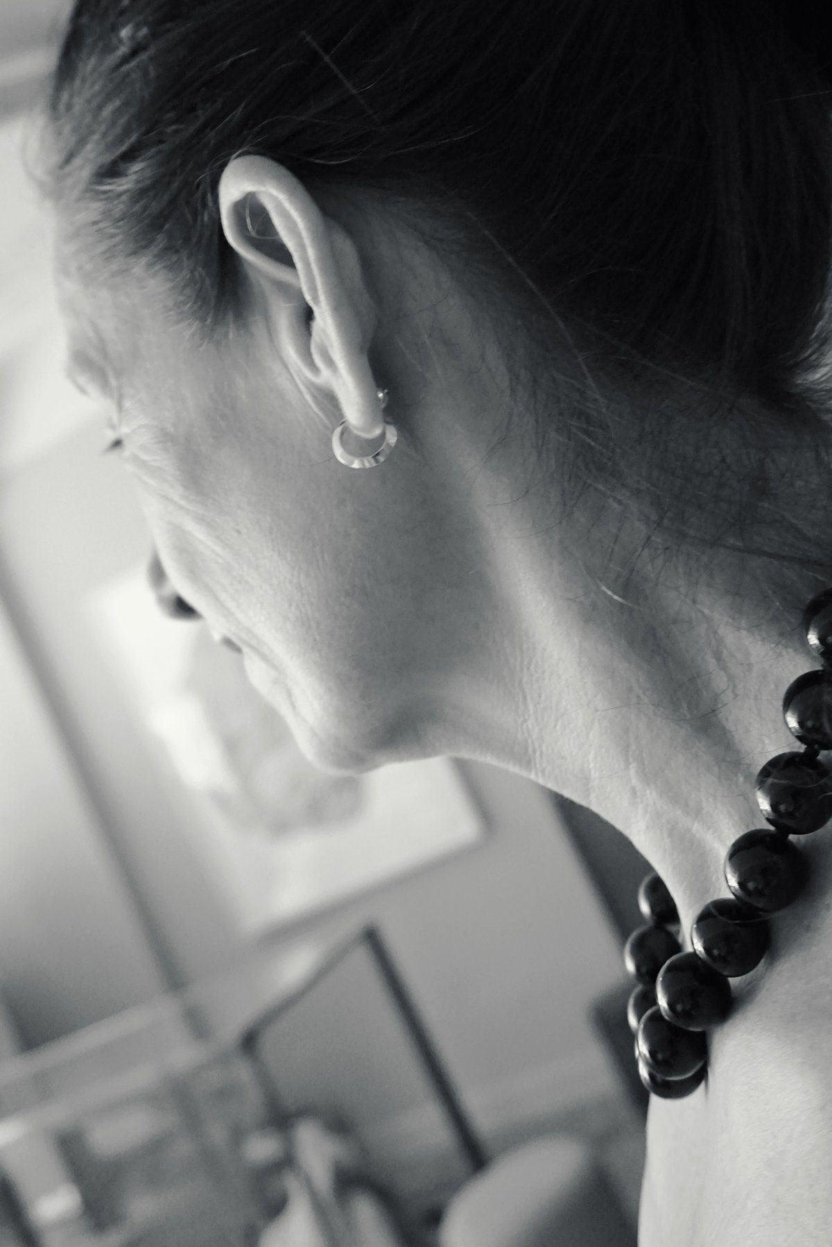 SOPHIE BUHAI MEDIUM ONYX COLLAR - ONYX - Image 1 of 5