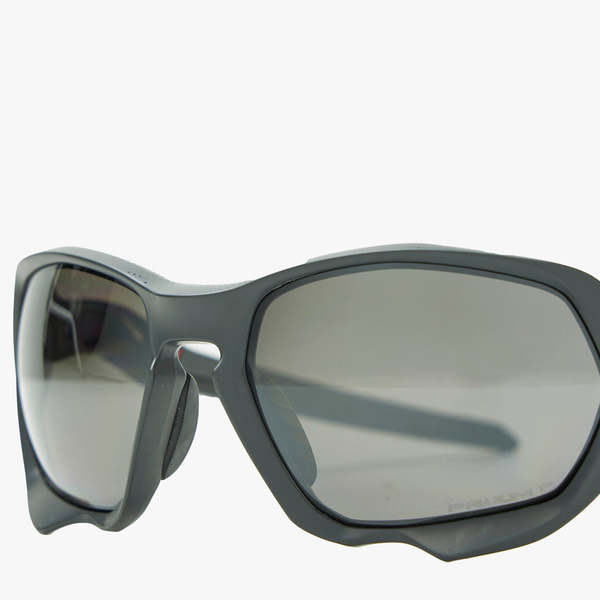 Oakley Plazma Polarized Sunglasses - Hi Res Carbon/Prizm Black