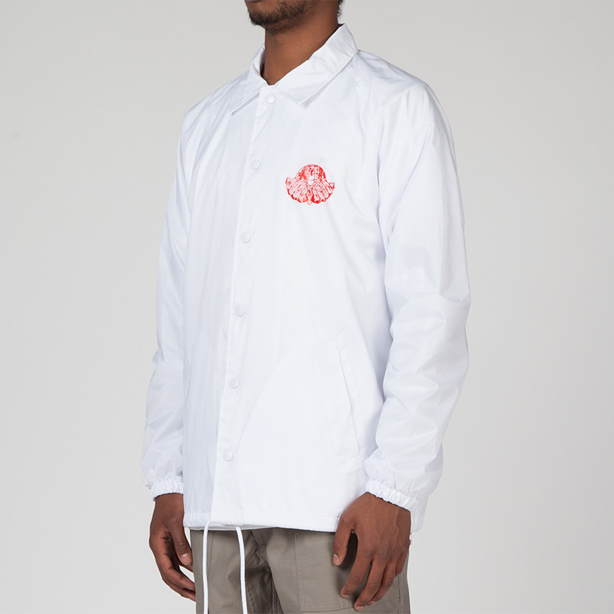 BRAIN DEAD NEW ORDER COACHES JACKET - WHITE | Garmentory