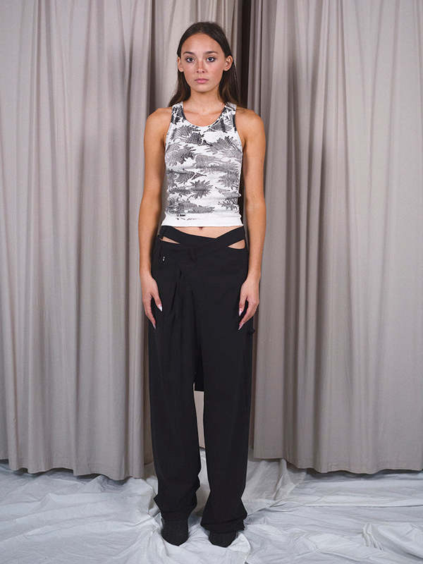 Ottolinger Signature Wrap Suit Trousers - Black | Garmentory