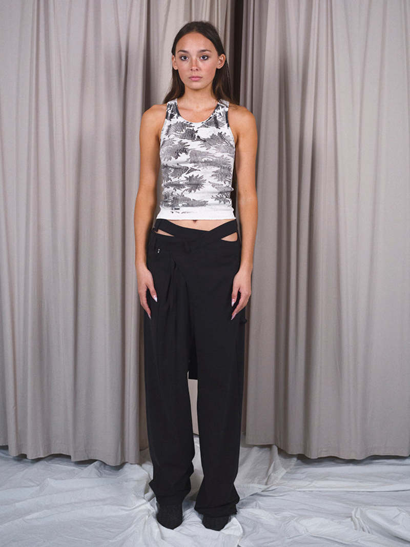 パンツ OTTOLINGER Woman Pants Black 10280060302 BLACK Ottolinger Black Double Fold Suit Trousers - Fabric of Society