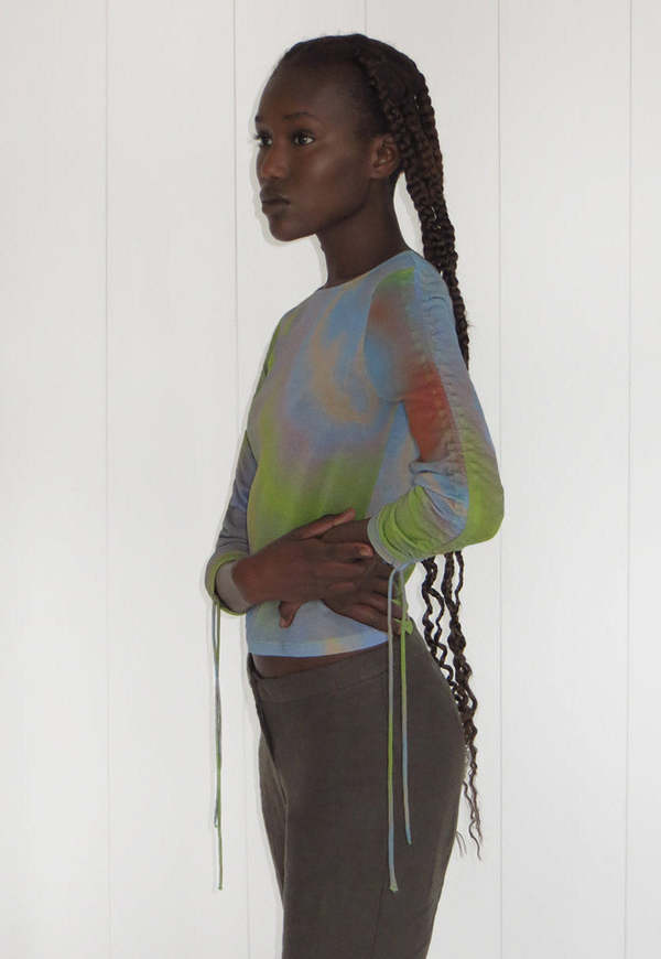 カットソー(長袖+七分) paloma wool SHIGEKO SHEER TOP Paloma Wool Blue Shigeko Long Sleeve T-Shirt Paloma Wool