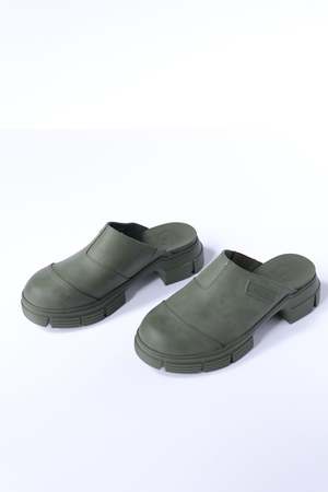 Ganni Recycled Rubber City Mule | Garmentory display picture 2