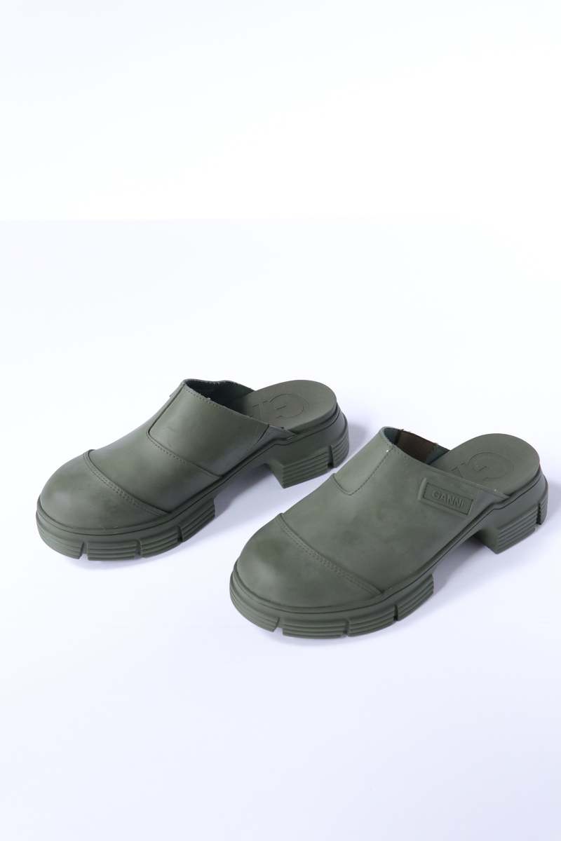 ☆送料・関税込☆GANNI★RECYCLED RUBBER CITY MULES BLACK★ Ganni Recycled Rubber City Mules In Black | ModeSens