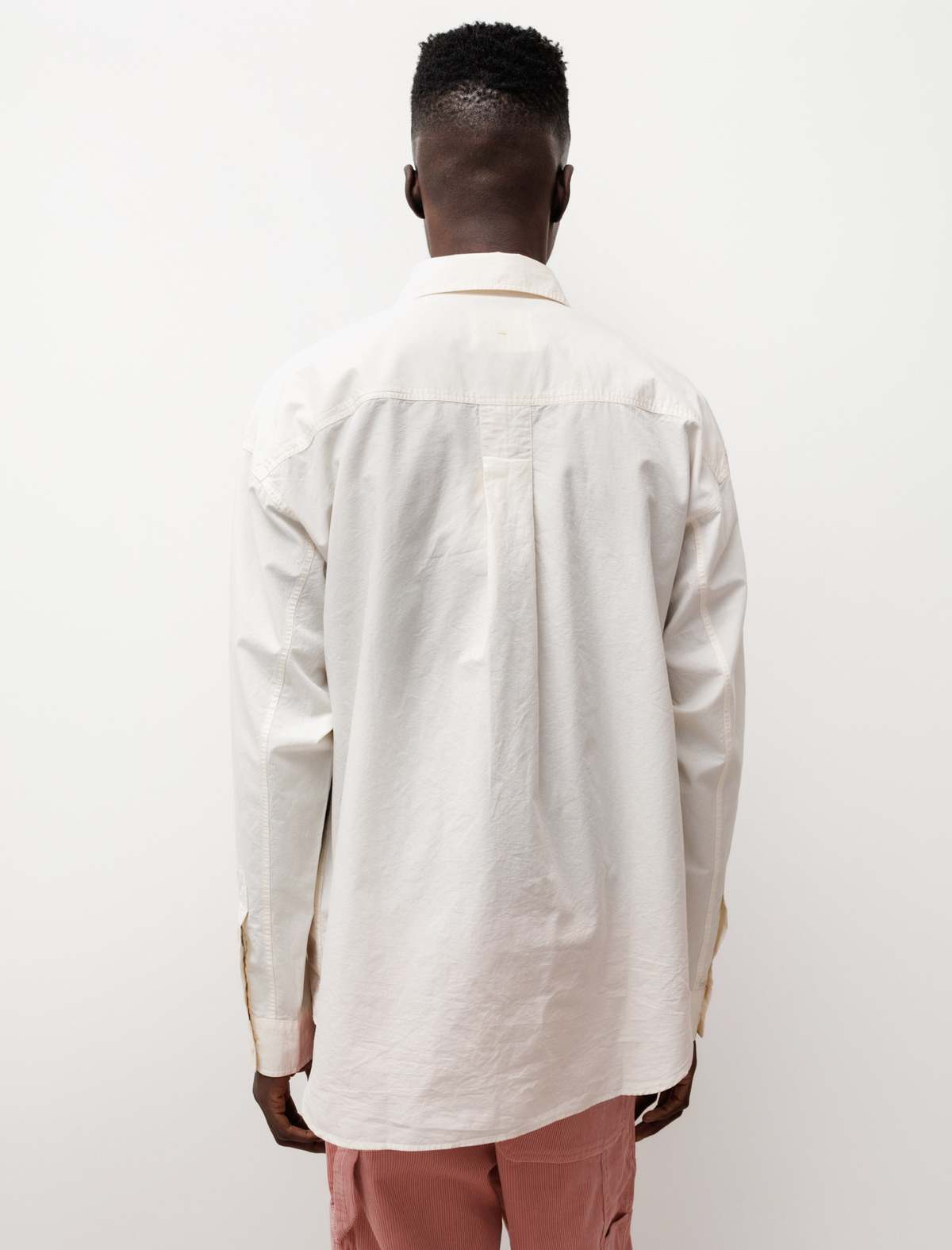 Tシャツ・カットソー MARGARET HOWELL OVERSIZE FIT SHIRT (MHSH0104S25 MGZOFW) Margaret Howell Oversized Poplin Work Shirt - Natural