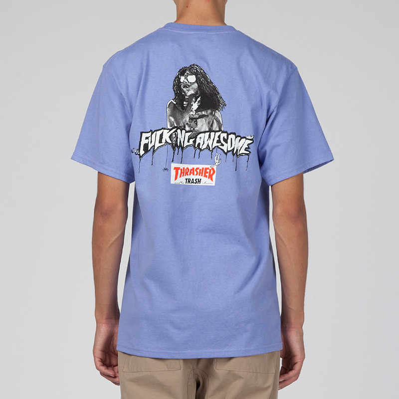 FUCKING AWESOME X THRASHER TRASH ME T-SHIRT - VIOLET