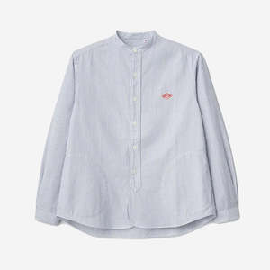 Danton Band Collar L/S Oxford Pocket 