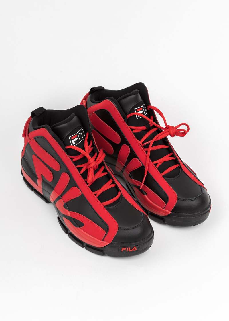 Y/PROJECT X FILA YP GRANT HILL Sneaker - Black/Red | Garmentory