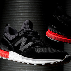 NEW BALANCE MS574AB BLACK / RED 