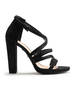 Pour la Victoire Carla Diagonal Strap Sandal - black - Thumbnail 4