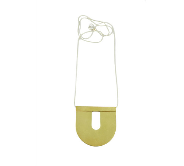 Natalie Joy Arc Necklace - Brass Natalie Joy Arc Necklace - Brass