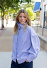 NKC High Collar Button Down - Blue - Thumbnail 2