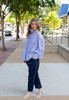 NKC High Collar Button Down - Blue - Thumbnail 3