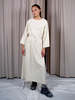 Baserange Shaw Undyed Wild Silk Dress - Off White - Thumbnail 1