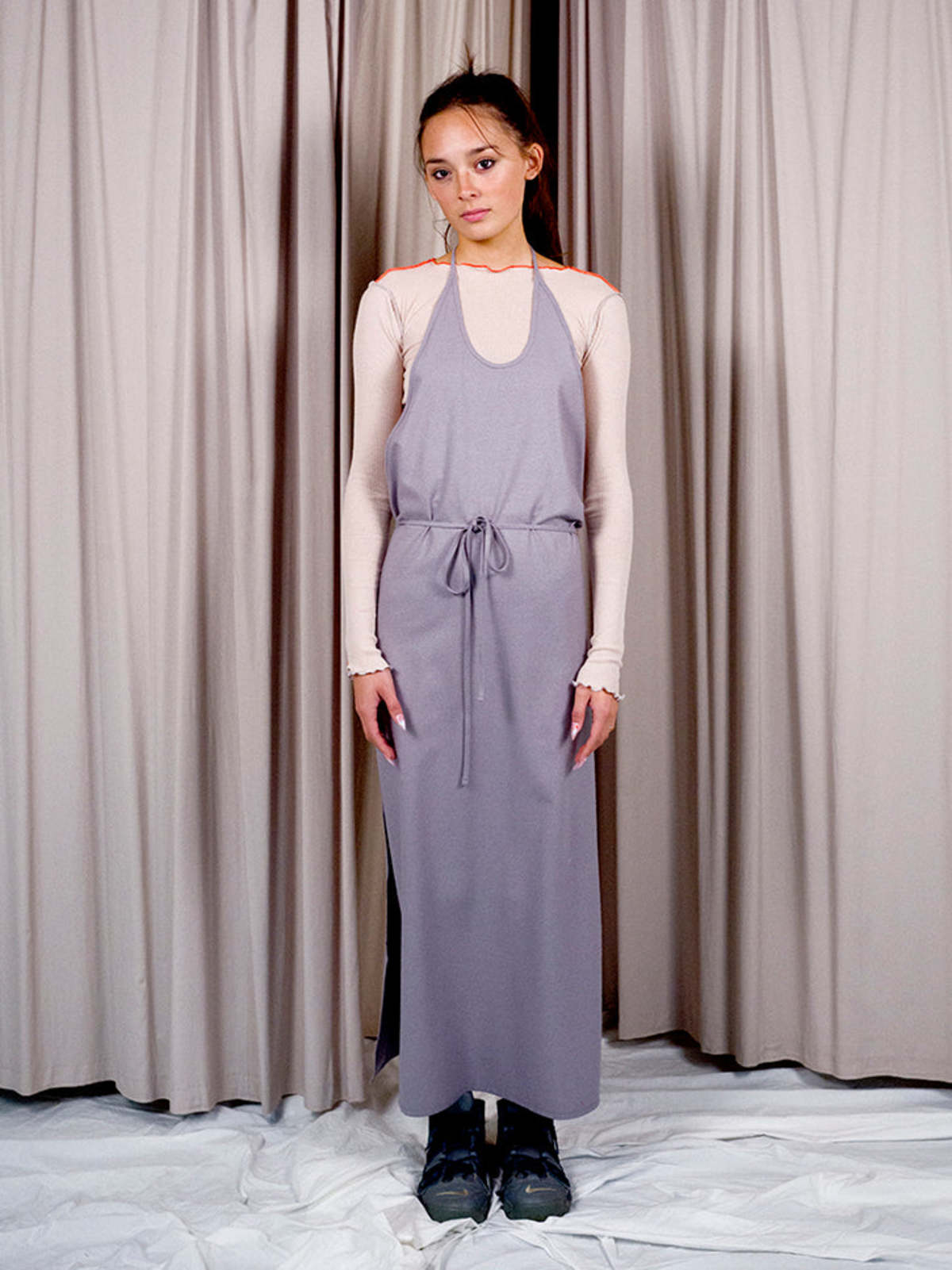 Baserange Apron Dress - North Purple | Garmentory