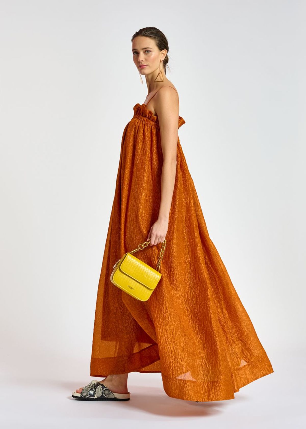 Essentiel Antwerp Bibi Maxi Dress - Bronze - Image 3 of 9
