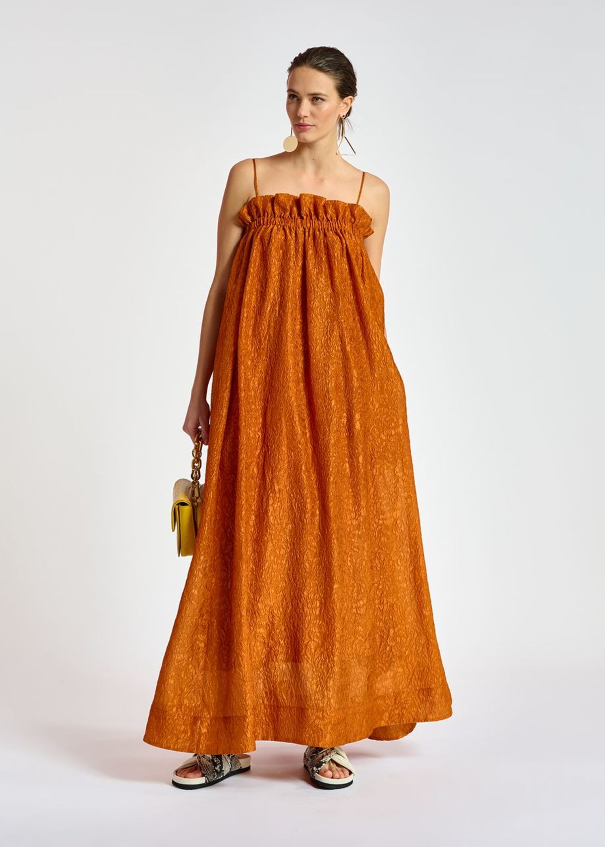 Essentiel Antwerp Bibi Maxi Dress - Bronze - Image 6 of 9
