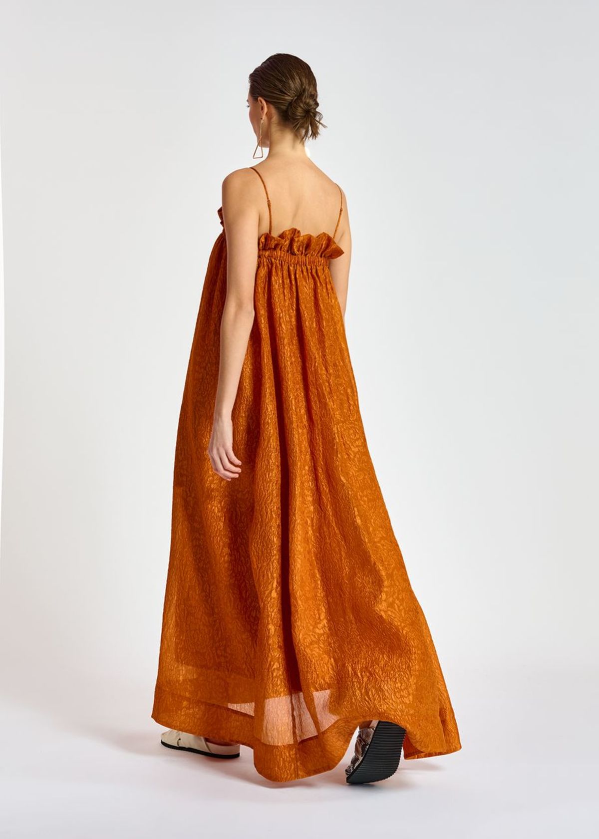 Essentiel Antwerp Bibi Maxi Dress - Bronze - Image 7 of 9