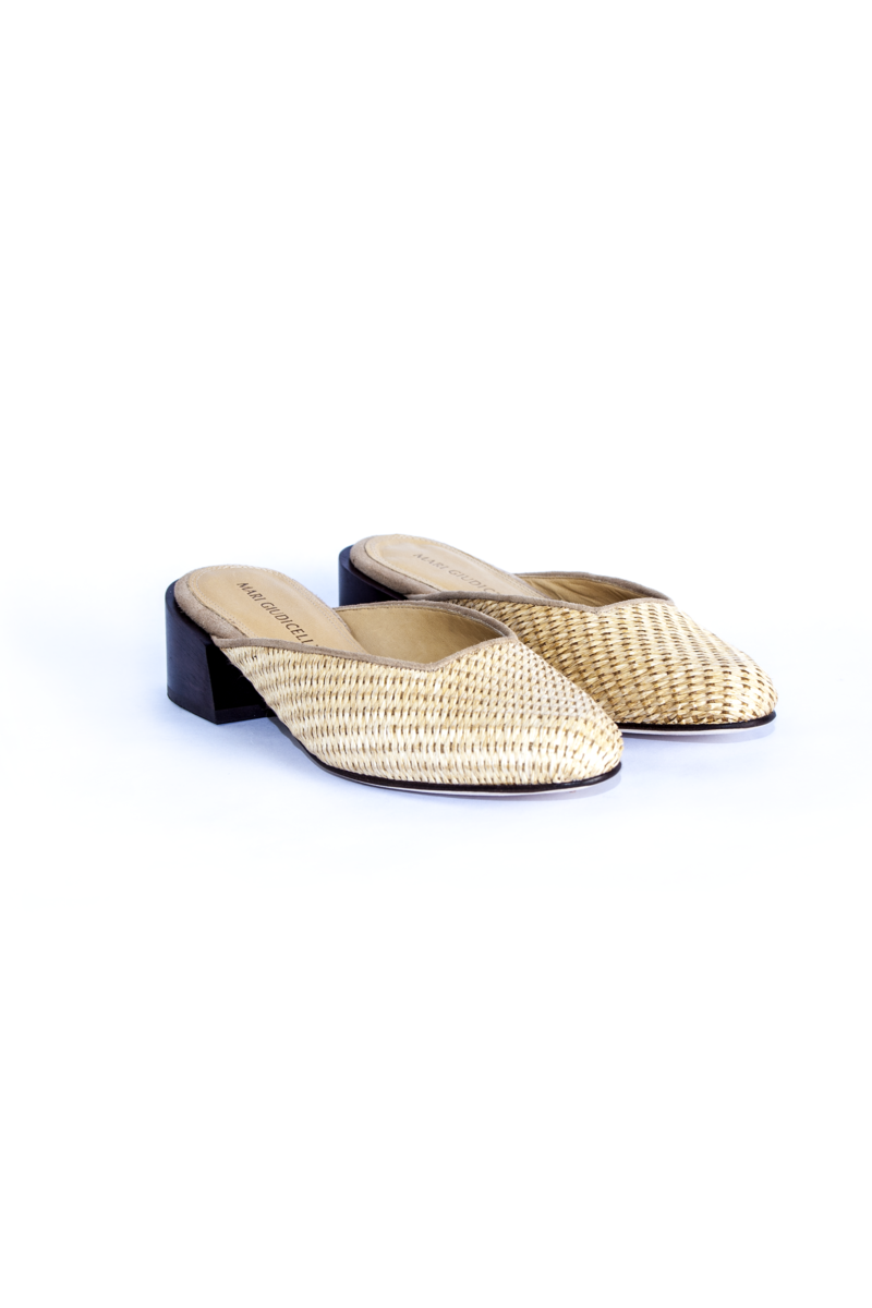 Mari Giudicelli Leblon Mule - Raffia Mari Giudicelli Leblon Mule - Raffia