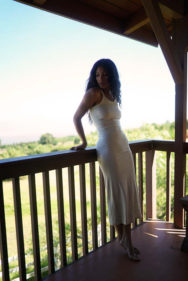 Here. Silk Tank Dress - White | Garmentory