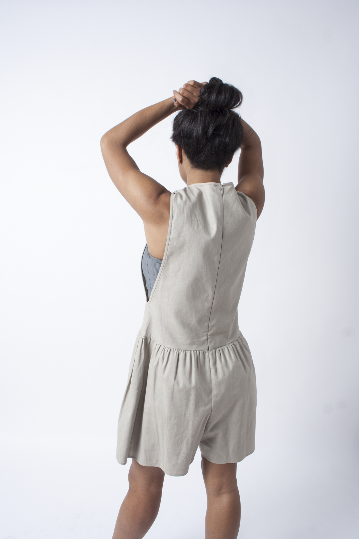 In God We Trust Saddle Romper - Tan - Image 4 of 11