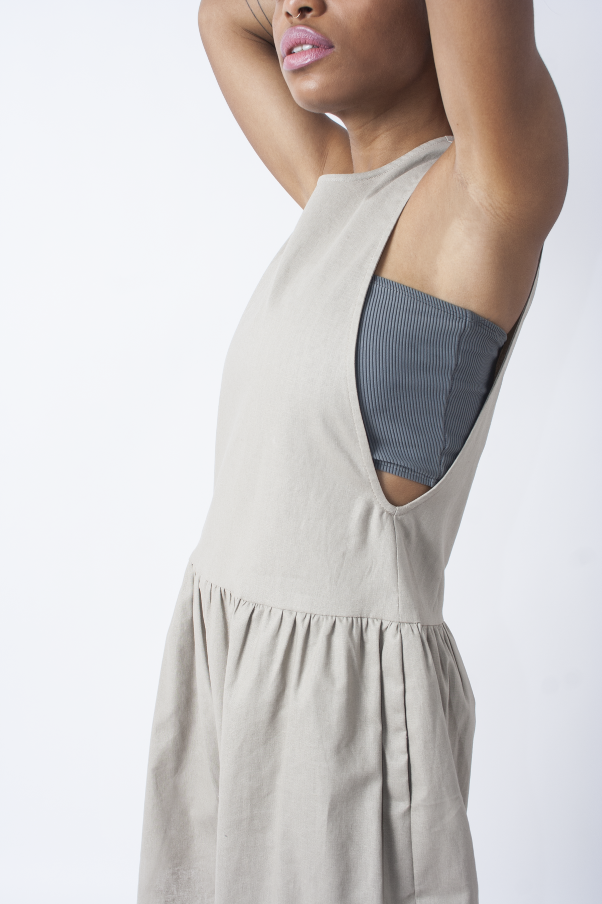 In God We Trust Saddle Romper - Tan - Image 5 of 11