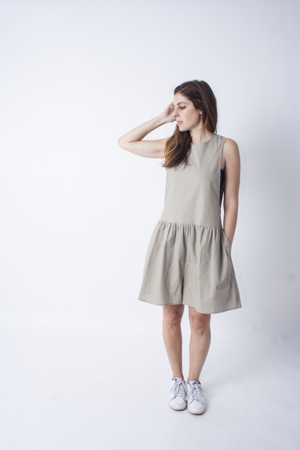 In God We Trust Saddle Romper - Tan