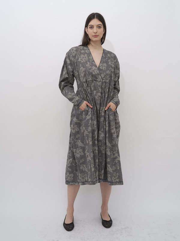 Kenzo Vintage Floral Maxi Dress - Grey Multi | Garmentory