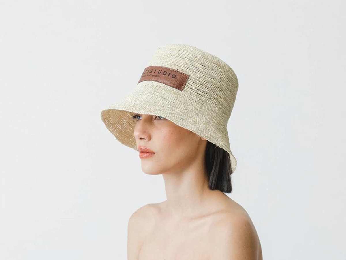 Sensi Studio Traveler Lampshade Women\'s Pink Multicolor Straw Bucket Hat Size OS Amazon.com: Didiseaon Summer Straw Sun Hat for Wide Brim Sun  main image 2