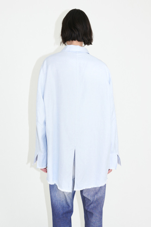 トップス OUR LEGACY 22SS BIG WELDING SHIRT 50 Our Legacy - Big Welding Shirt White Hemp Oxford | Our Legacy