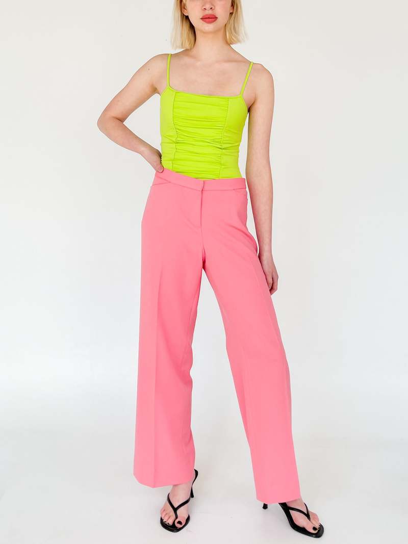 Emporio Armani Low Rise Trousers Hot Pink Garmentory