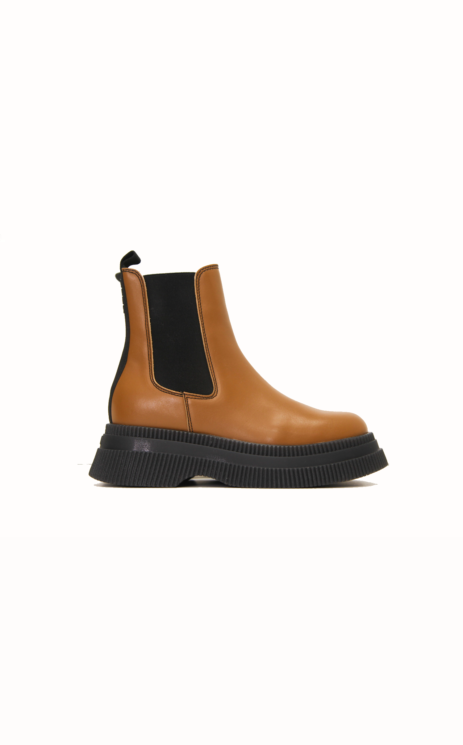 Ganni Creepers Chelsea Boot Tiger Eye Garmentory