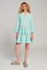 Devotion Twins Ella Dress Short - B.Blue/Off White - Thumbnail 1