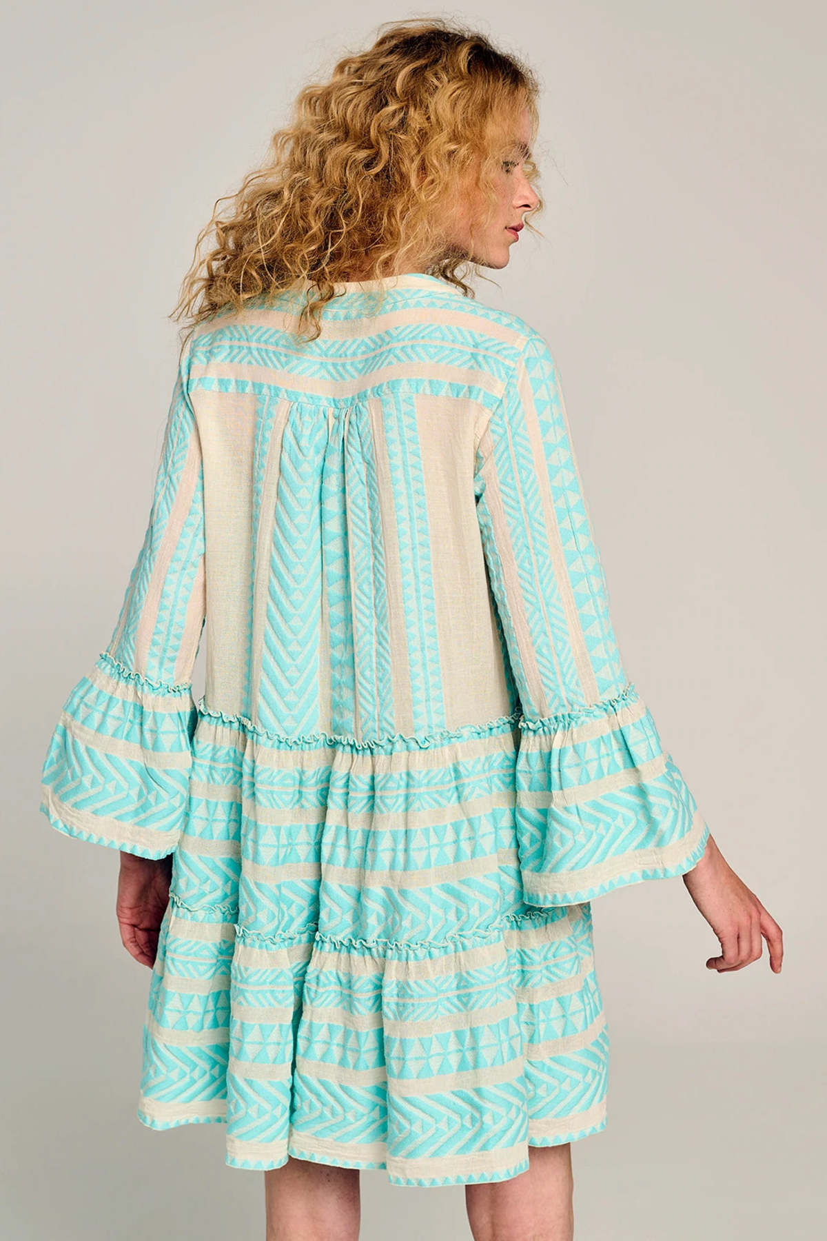 Devotion Twins Ella Dress Short - B.Blue/Off White - Image 2 of 5