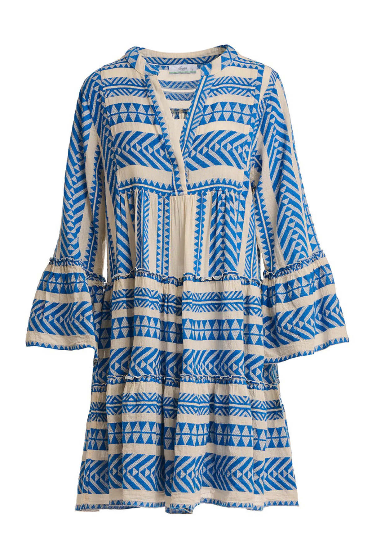 Devotion Twins Ella Dress Short - Blue/Off White - Image 5 of 5