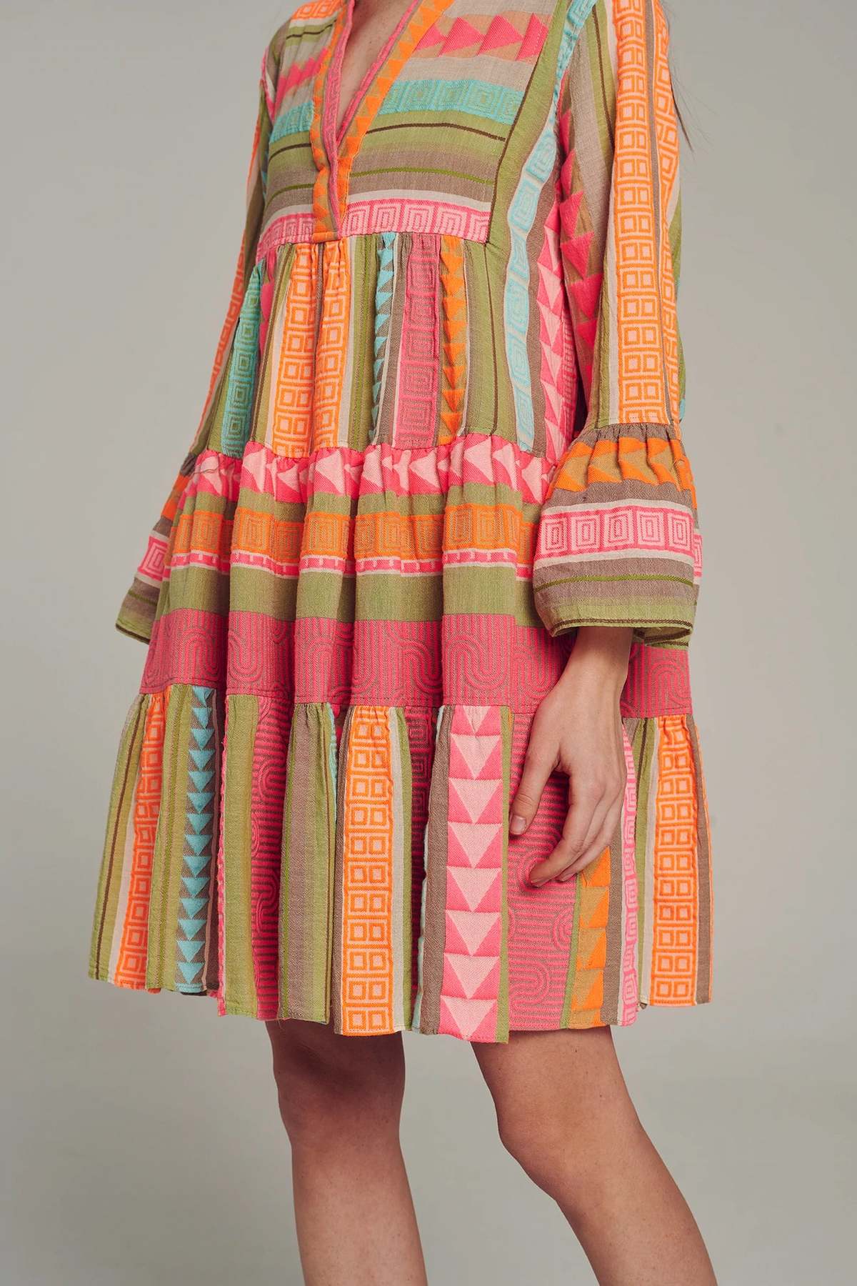 Devotion Twins Ella Dress Short - Multi N. Pink/Orange - Image 2 of 4