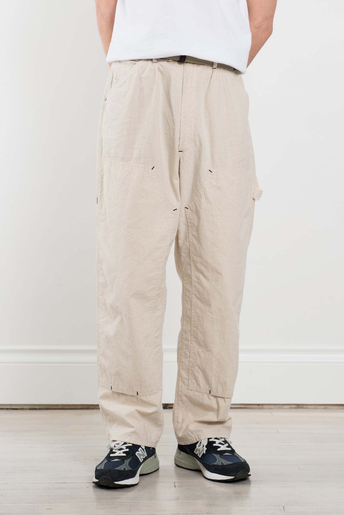 ENDS and MEANS Double Knee Painter Pants - Natural | Garmentory